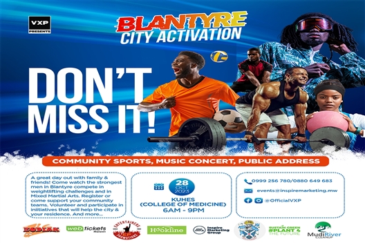 VXP Presents Blantyre City Activation